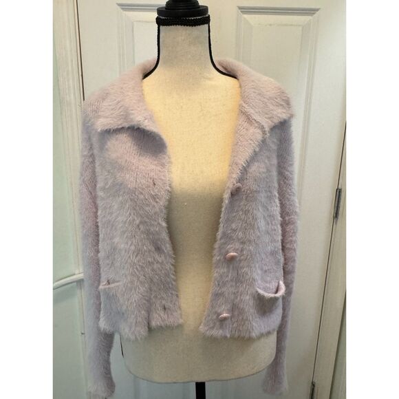 Cozy Topshop Purple Cardigan - Picture 1 of 4